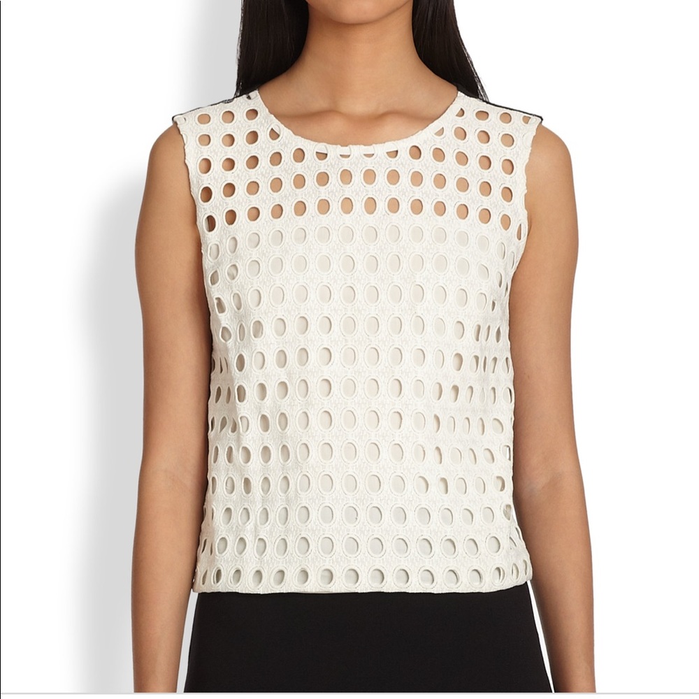 Bailey 44 ‘Playhouse ‘ white eyelet top Small